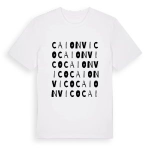 Caionvico ordlek t-shirt – ekologisk bomull t-shirt från Pinshirt