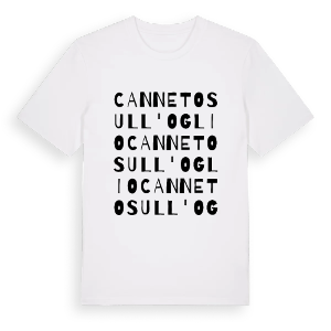 Canneto sull'Oglio ordlek t-shirt – ekologisk bomull t-shirt från Pinshirt
