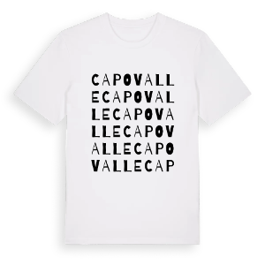 Capovalle ordlek t-shirt – ekologisk bomull t-shirt från Pinshirt