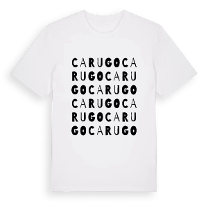 Carugo ordlek t-shirt – ekologisk bomull t-shirt från Pinshirt