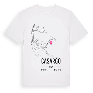 Casargo karta t-shirt – ekologisk bomull t-shirt från Pinshirt