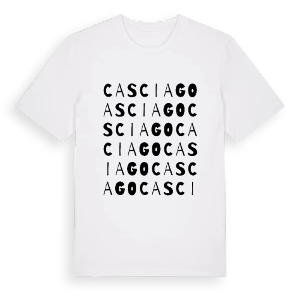 Casciago ordlek t-shirt – ekologisk bomull t-shirt från Pinshirt