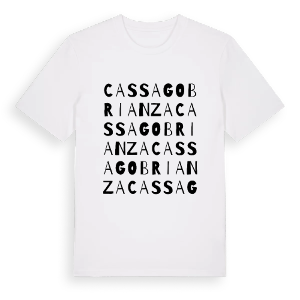 Cassago Brianza ordlek t-shirt – ekologisk bomull t-shirt från Pinshirt