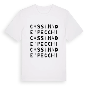 Cassina de' Pecchi ordlek t-shirt – ekologisk bomull t-shirt från Pinshirt