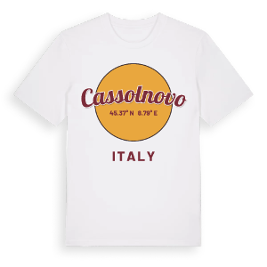 Cassolnovo cirkel t-shirt – ekologisk bomull t-shirt från Pinshirt