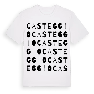 Casteggio ordlek t-shirt – ekologisk bomull t-shirt från Pinshirt