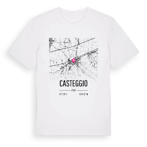 Casteggio karta t-shirt – ekologisk bomull t-shirt från Pinshirt