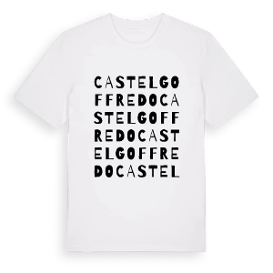 Castel Goffredo ordlek t-shirt – ekologisk bomull t-shirt från Pinshirt