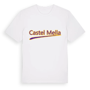 Castel Mella baseball t-shirt – ekologisk bomull t-shirt från Pinshirt