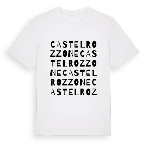 Castel Rozzone ordlek t-shirt – ekologisk bomull t-shirt från Pinshirt