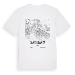Castellanza karta t-shirt – ekologisk bomull t-shirt från Pinshirt