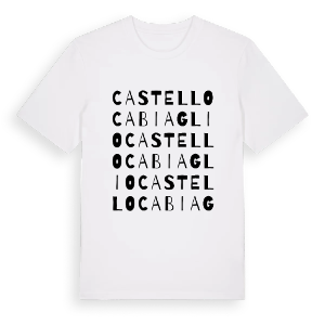 Castello Cabiaglio ordlek t-shirt – ekologisk bomull t-shirt från Pinshirt