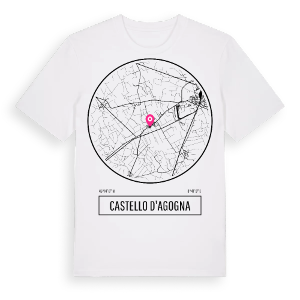 Castello d'Agogna t-shirt – ekologisk bomull t-shirt från Pinshirt