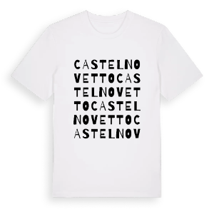 Castelnovetto ordlek t-shirt – ekologisk bomull t-shirt från Pinshirt