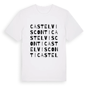 Castelvisconti ordlek t-shirt – ekologisk bomull t-shirt från Pinshirt
