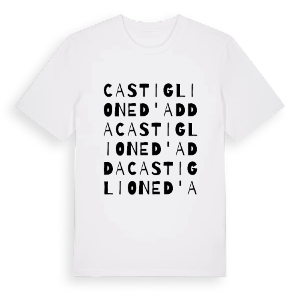 Castiglione d'Adda ordlek t-shirt – ekologisk bomull t-shirt från Pinshirt