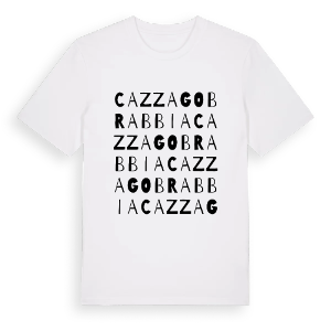Cazzago Brabbia ordlek t-shirt – ekologisk bomull t-shirt från Pinshirt