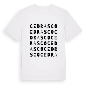 Cedrasco ordlek t-shirt – ekologisk bomull t-shirt från Pinshirt