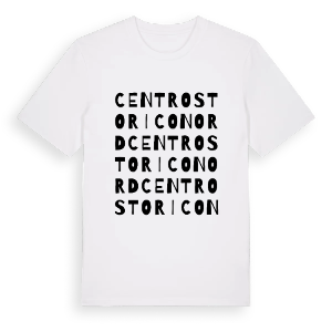 Centro Storico Nord ordlek t-shirt – ekologisk bomull t-shirt från Pinshirt