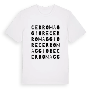 Cerro Maggiore ordlek t-shirt – ekologisk bomull t-shirt från Pinshirt