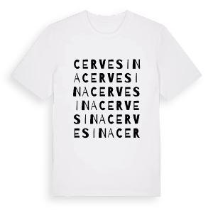 Cervesina ordlek t-shirt – ekologisk bomull t-shirt från Pinshirt