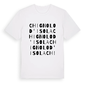 Chignolo d'Isola ordlek t-shirt – ekologisk bomull t-shirt från Pinshirt