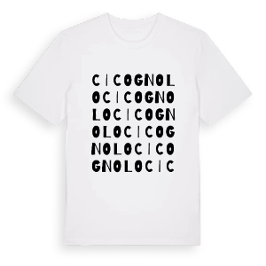 Cicognolo ordlek t-shirt – ekologisk bomull t-shirt från Pinshirt