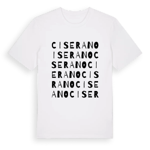 Ciserano ordlek t-shirt – ekologisk bomull t-shirt från Pinshirt