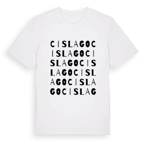 Cislago ordlek t-shirt – ekologisk bomull t-shirt från Pinshirt