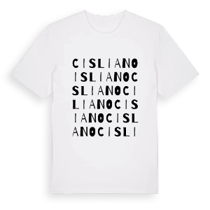 Cisliano ordlek t-shirt – ekologisk bomull t-shirt från Pinshirt