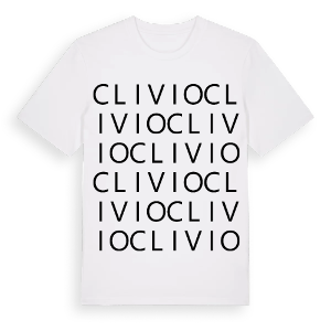 Clivio ordlek t-shirt – ekologisk bomull t-shirt från Pinshirt