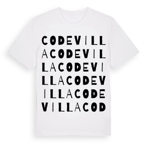 Codevilla ordlek t-shirt – ekologisk bomull t-shirt från Pinshirt