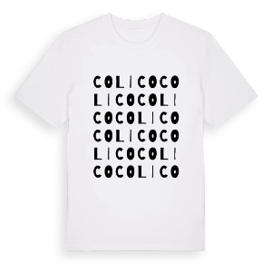 Colico ordlek t-shirt – ekologisk bomull t-shirt från Pinshirt