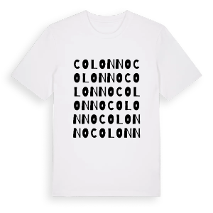 Colonno ordlek t-shirt – ekologisk bomull t-shirt från Pinshirt
