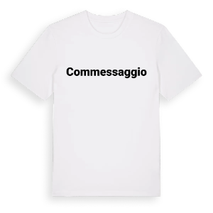 Commessaggio fetstil t-shirt – ekologisk bomull t-shirt från Pinshirt