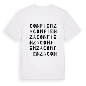 Confienza ordlek t-shirt – ekologisk bomull t-shirt från Pinshirt