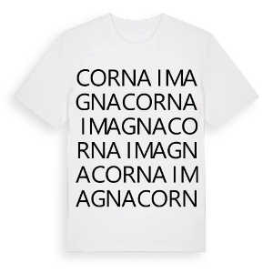 Corna Imagna ordlek t-shirt – ekologisk bomull t-shirt från Pinshirt