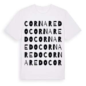 Cornaredo ordlek t-shirt – ekologisk bomull t-shirt från Pinshirt