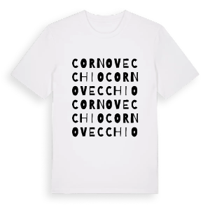 Cornovecchio ordlek t-shirt – ekologisk bomull t-shirt från Pinshirt