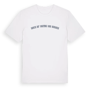 Corte de' Cortesi con Cignone college t-shirt – ekologisk bomull t-shirt från Pinshirt