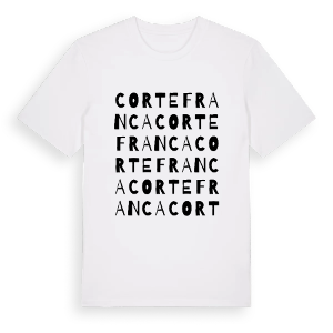 Corte Franca ordlek t-shirt – ekologisk bomull t-shirt från Pinshirt
