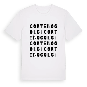 Corteno Golgi ordlek t-shirt – ekologisk bomull t-shirt från Pinshirt
