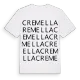 Cremella ordlek t-shirt