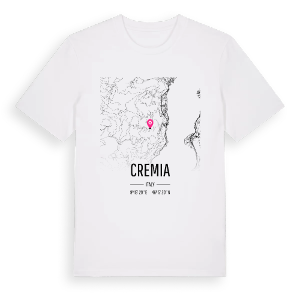 Cremia karta t-shirt – ekologisk bomull t-shirt från Pinshirt