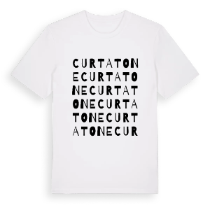 Curtatone ordlek t-shirt – ekologisk bomull t-shirt från Pinshirt