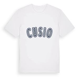 Cusio college t-shirt – ekologisk bomull t-shirt från Pinshirt