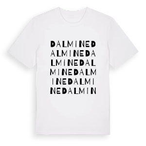Dalmine ordlek t-shirt – ekologisk bomull t-shirt från Pinshirt