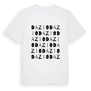 Dazio ordlek t-shirt – ekologisk bomull t-shirt från Pinshirt