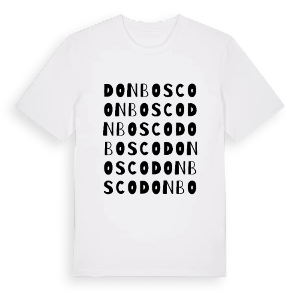 Don Bosco ordlek t-shirt – ekologisk bomull t-shirt från Pinshirt