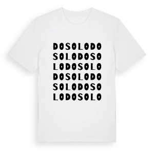 Dosolo ordlek t-shirt – ekologisk bomull t-shirt från Pinshirt